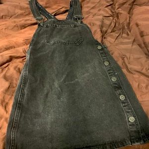Denim overall dress